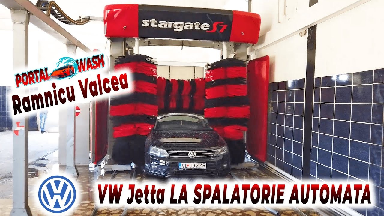 VW Jetta la spalatoria automata cu perii 💦 Portal Wash din Ramnicu Valcea