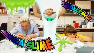 🌈 Slime CHALLENGE ‼ Copii m-au provocat sa fac slime ‼ A iesit un slime turcoaz 🧺