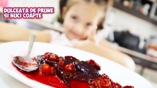 Dulceata de prune cu nuci coapte - reteta simpla, fara conservanti