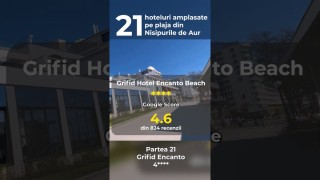 🌞 Hotel Grifid Encanto - 21 hoteluri pe plaja Nisipurile de Aur #shorts