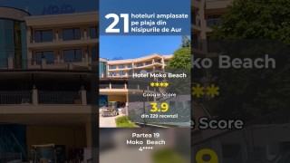 Moko Beach - 21 hoteluri pe plaja Nisipurile de Aur  #shorts