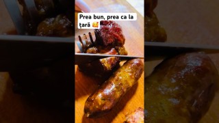 Mâncare românească 🇷🇴 carne de la garniță și porumb fiert de la bunica