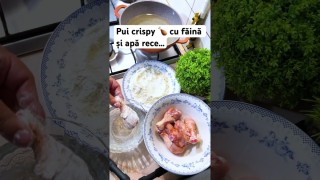 Pui crispy 🍗 cu făină și apa rece … atât…