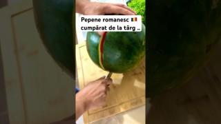 Pepene 🍉 românesc cumpărat de la târg de la un “tataie”…