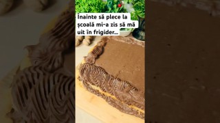 Înainte să plece la școală mi-a zis să mă uit în frigider ….