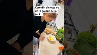 Care dintre cele 3 ouă este de la găinile de la țară …