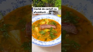 Ciorbă de cartofi cu afumătură și zeamă de varză …