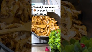 Tocăniță de ciuperci 🍄‍🟫 de post foarte gustoasă …