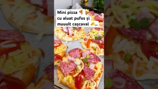 Mini Pizza 🍕 cu aluat pufos și muuult casacaval …