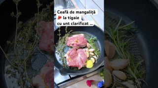 Ceafă de mangaliță 🥩 la tigaie în unt clarificat …