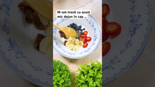 M-am trezit cu acest mic dejun în cap … delicios …
