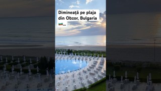 Dimineață pe plaja din Obzor, Bulgaria …