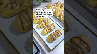Cum pregătește soția cojile pentru ecler din cele mai simple ingrediente …