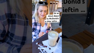 Să iei micul dejun la McDonalds e chiar ieftin …