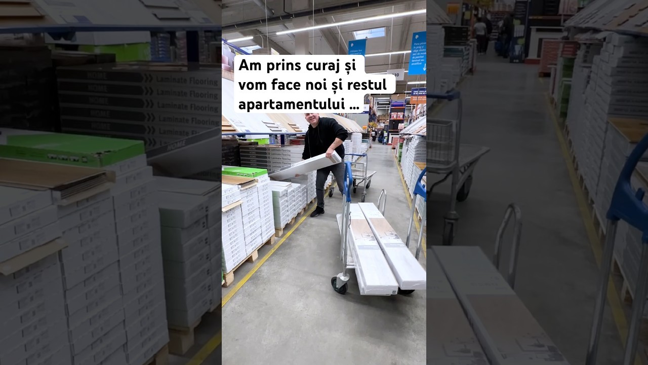 Am prins curaj și vom pune noi parchetul în tot apartamentul …