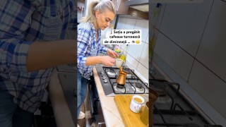 Soția a pregătit cafeaua turcească de dimineață … ☕️😋
