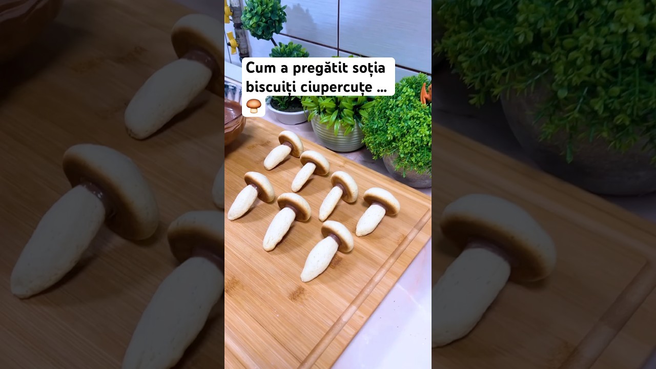 Cum a pregătit soția biscuiți ciupercuțe … 🍄‍🟫