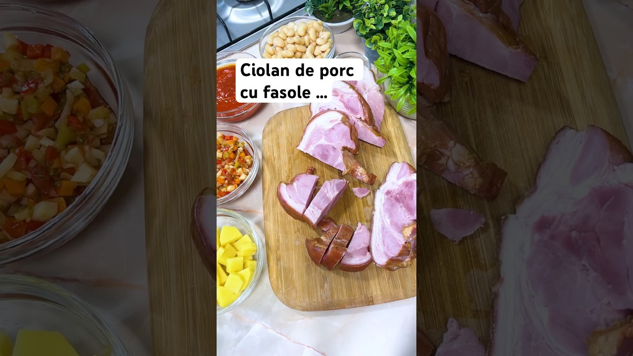 Ciolan de porc cu fasole … varianta cea mai scurta 🫣