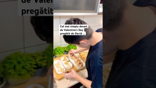 Cel mai simplu desert 🧁 de Valentine’s Day pregătit de David …