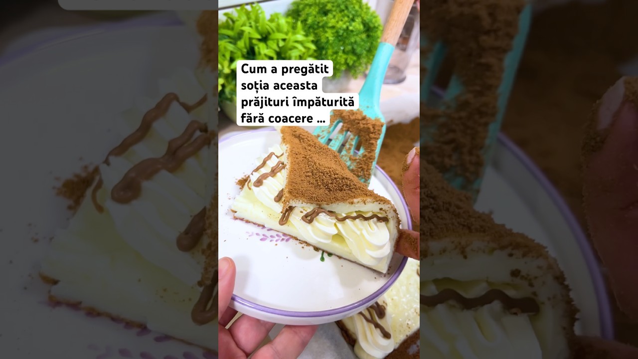 Cum a pregătit soția această prăjitură împăturită fără coacere …