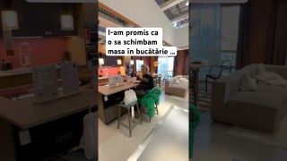 I-am promis ca o sa schimbam masa în bucătărie așa ca azi … am cumpărat o insulă de la IKEA …